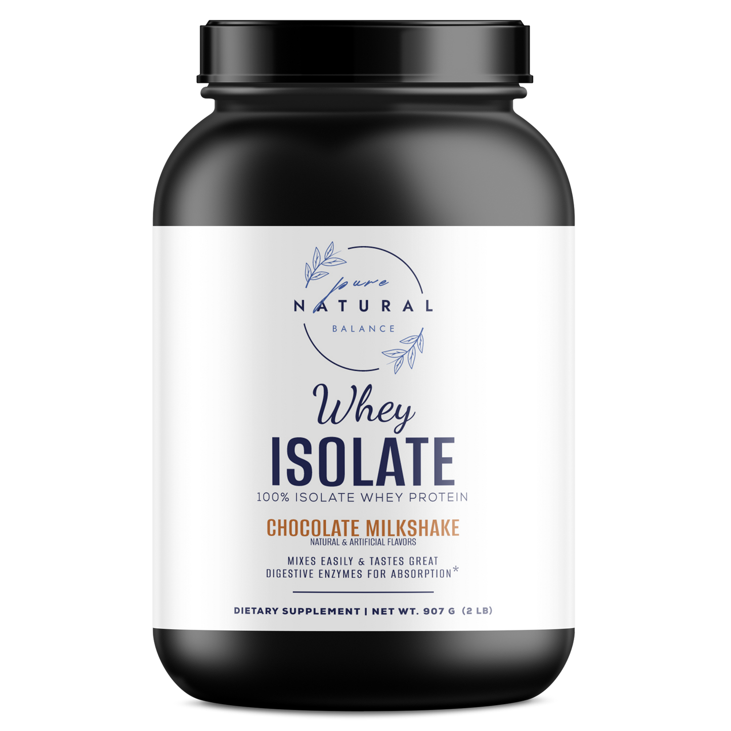 Whey Isolate Protein (Chocolate Milkshake)-Pure Natural Balance