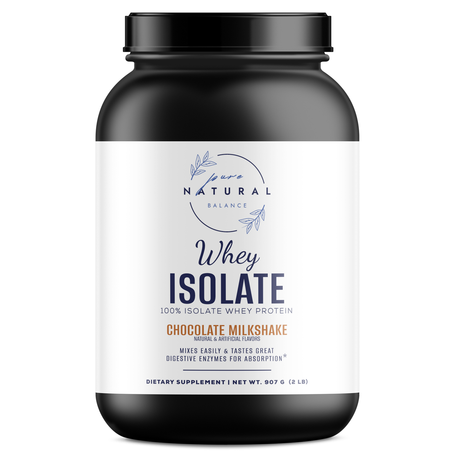 Whey Isolate Protein (Chocolate Milkshake)-Pure Natural Balance