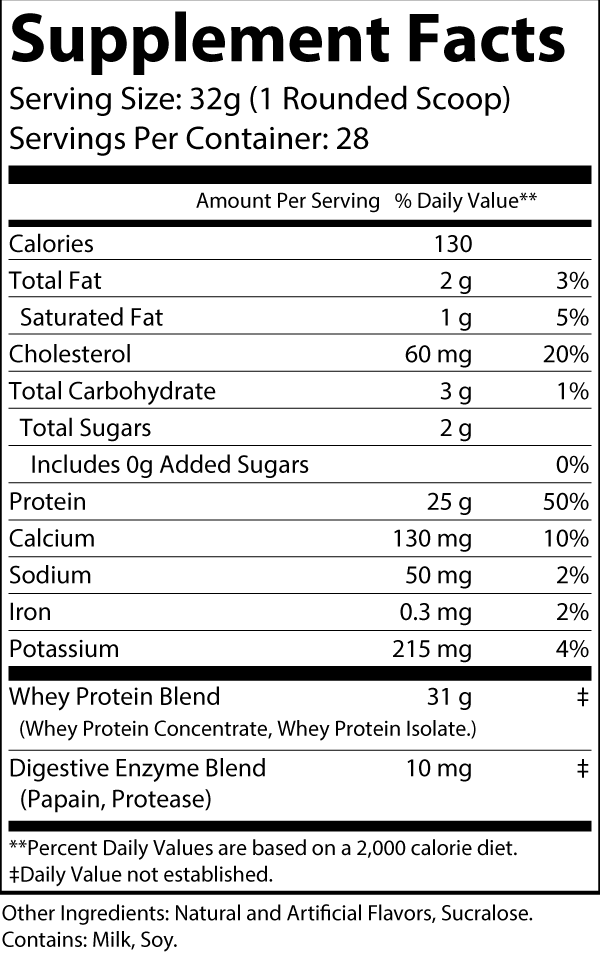 2lb Whey Cinnamon Swirl – 28 servings-Pure Natural Balance