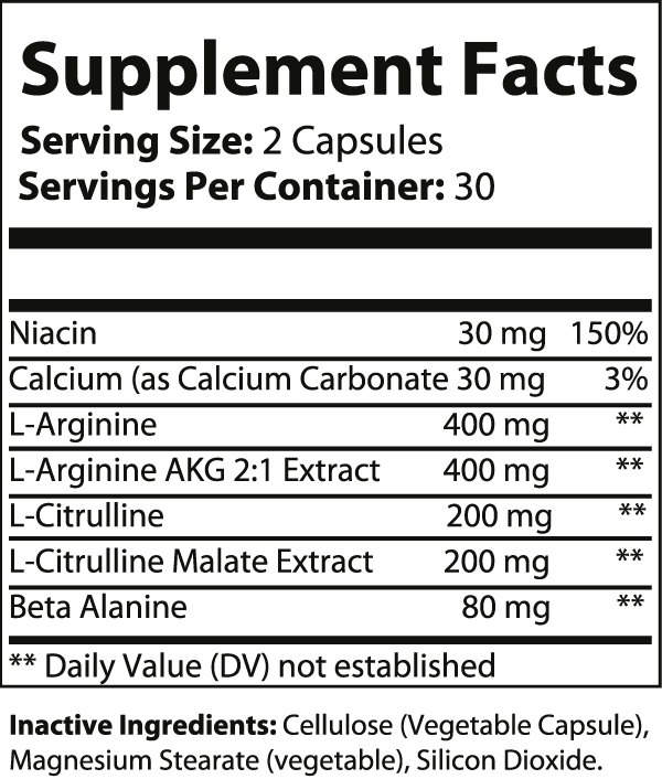 L-Arginine Capsules-Pure Natural Balance