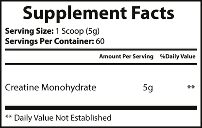 Creatine Monohydrate Powder-Pure Natural Balance