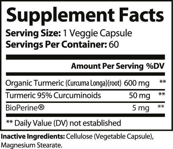 Turmeric w/BioPerine-Pure Natural Balance