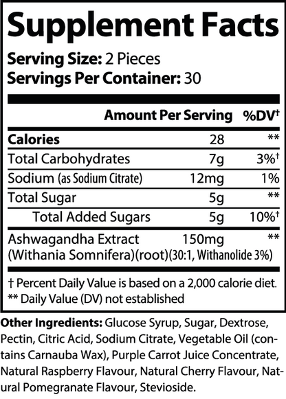 Ashwagandha Gummies-Pure Natural Balance